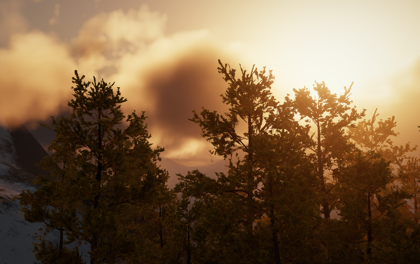 Blending between near and far depth