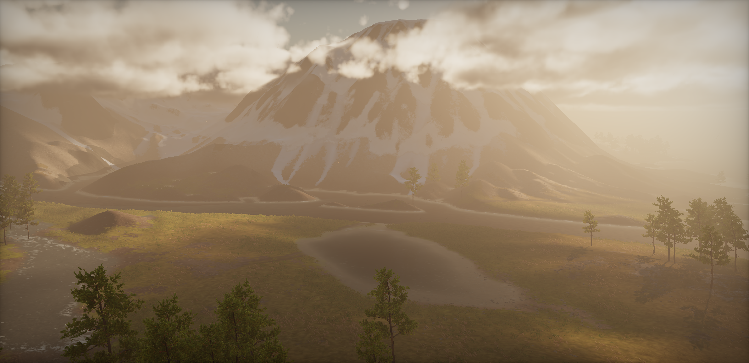 Volumetric fog without scene and cloud shadows